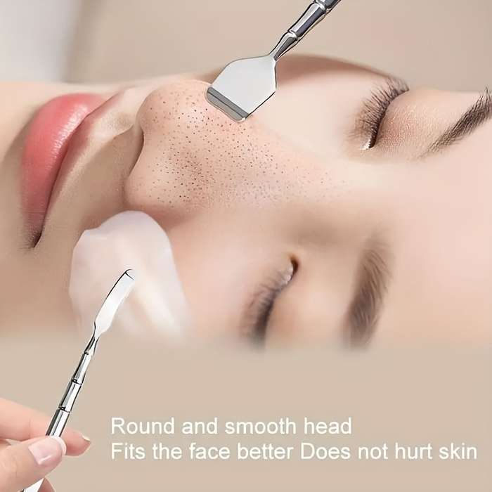 A Stainless Steel Blackhead Cleaning Tool