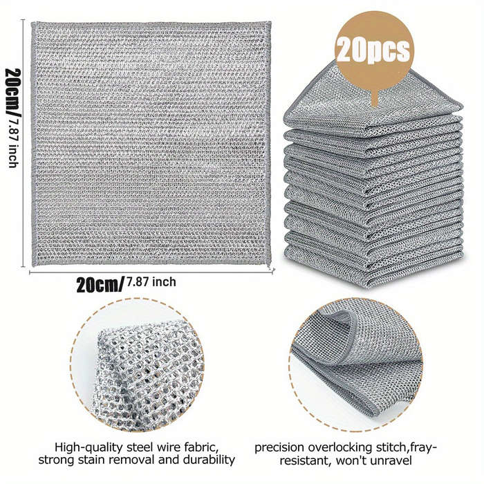 Pack Of 10pcs Multi-Functional Non-Stick Easy To Clean Rags