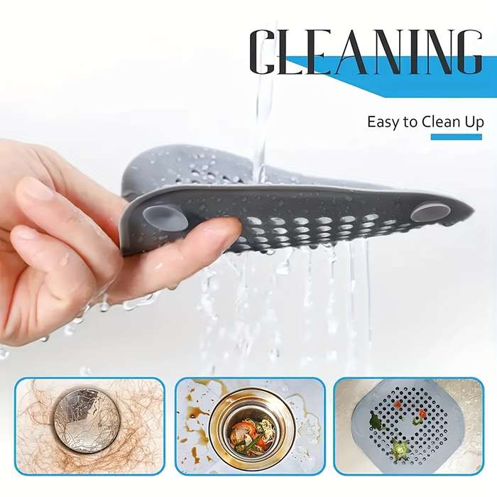 1pc Silicone Hair Catcher Drain Strainer