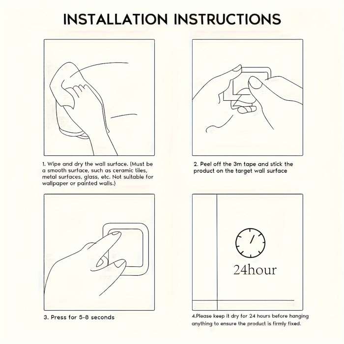 Easy-Install Self-Adhesive Toilet Paper Holder - No Drilling Required