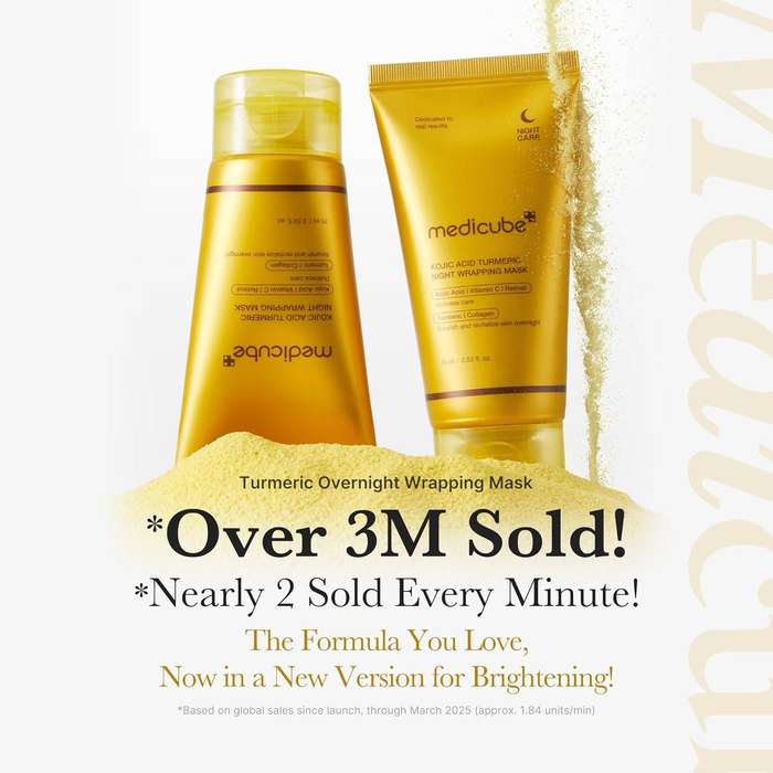 Medicube Turmeric Overnight Wrapping Peel Off Mask - Korean Skincare