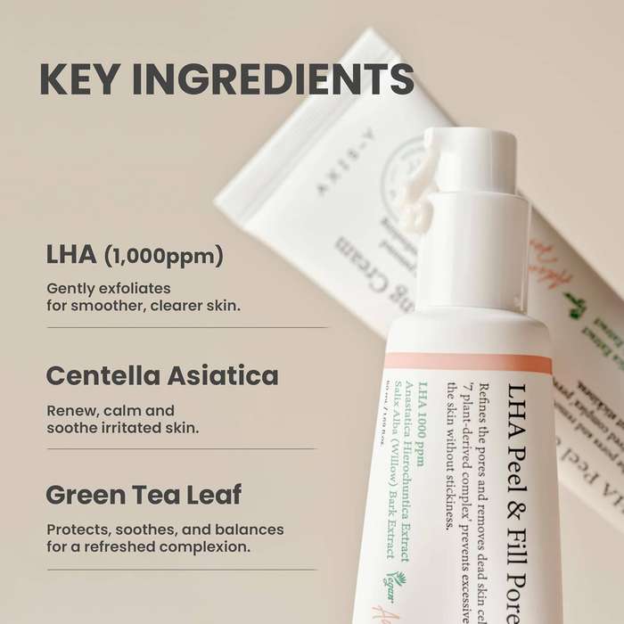 AXIS-Y LHA Peel & Fill Pore Balancing Cream - Korean Skincare
