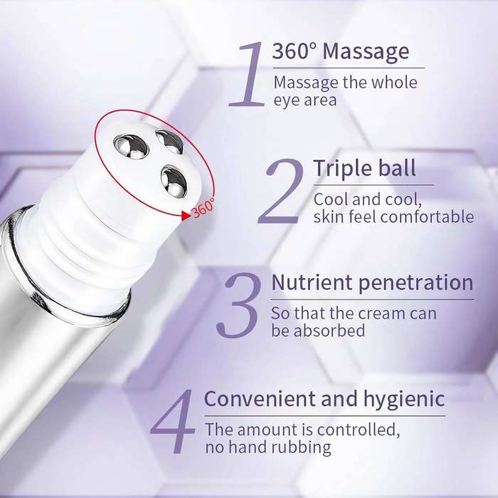 O'chleal Retinol Eye Cream Anti Aging, Under Eye Cream with Cooling Roller