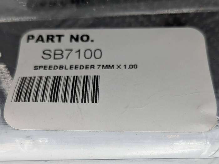 Goodridge Speed Bleeder- 7mm x 1.0, Size: 7mm SB7100