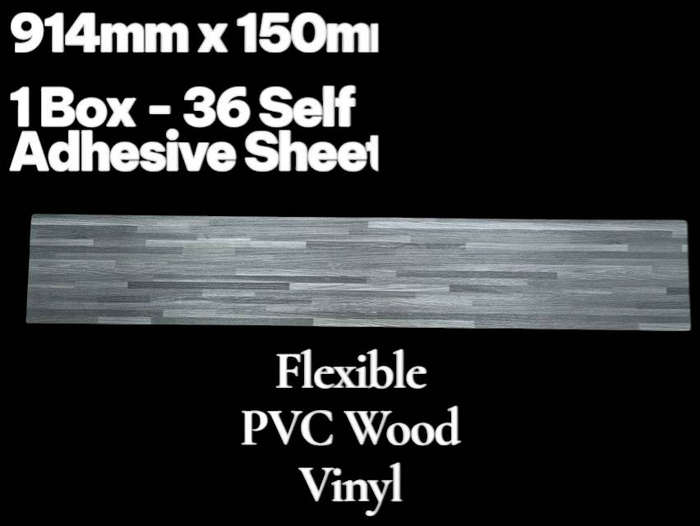 Self Adhesive PVC Wood Vinyl Flooring x 36 Sheets