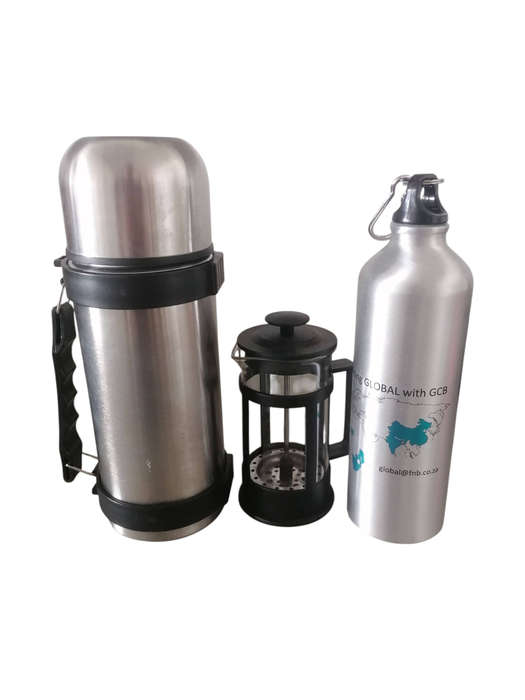 Stainless steel 1L Flask & extras