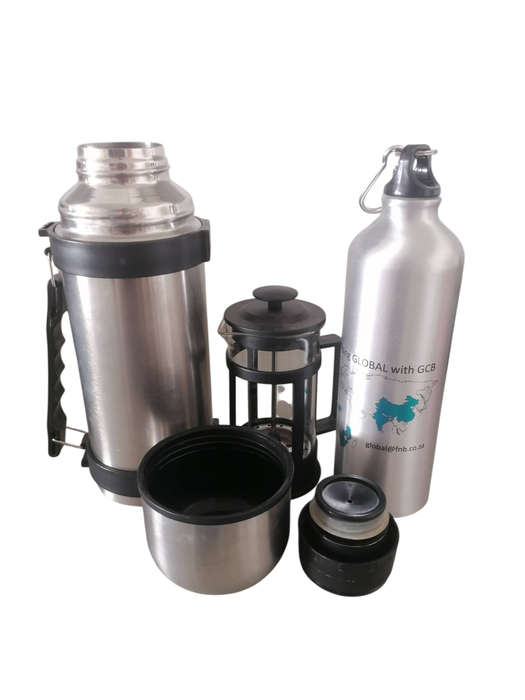 Stainless steel 1L Flask & extras