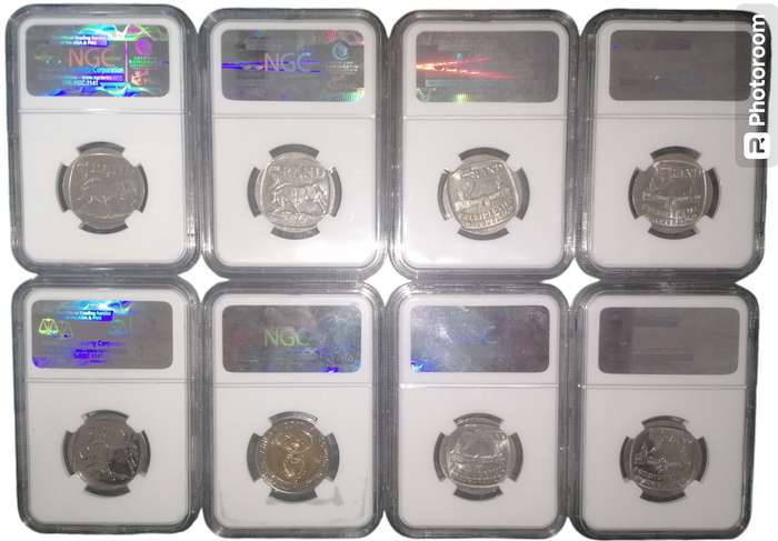 NGC Graded R5 Coins x 8