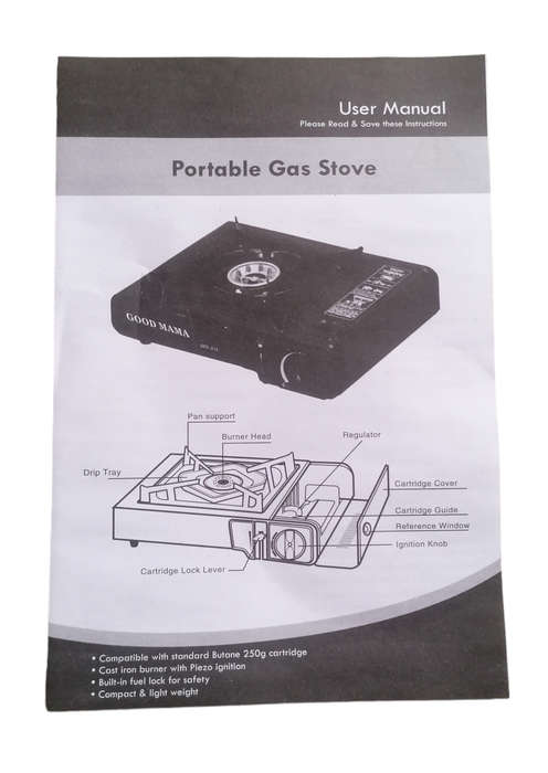 Portable Gas Stove + 2 Refills & Carry Case
