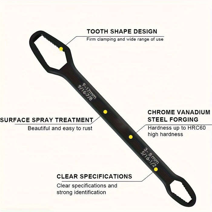 Super Practical 1 Piece Heavy Duty Adjustable Torx Wrench