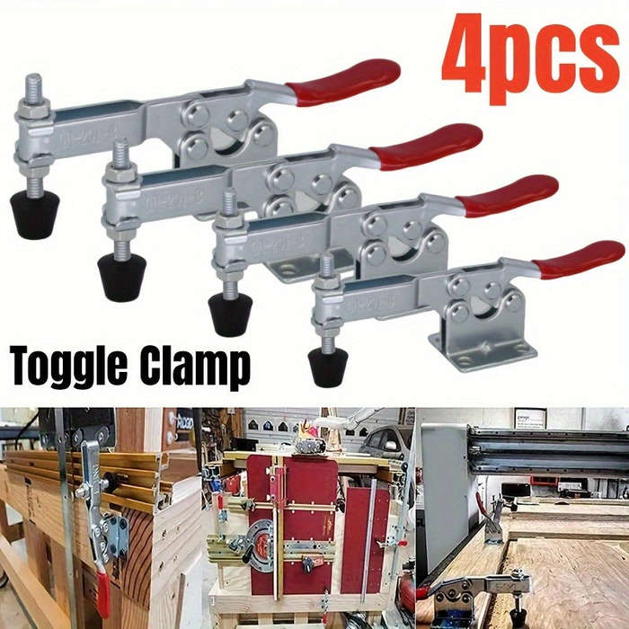 Heavy Duty Toggle Clamps With Comfort Rubber Grips