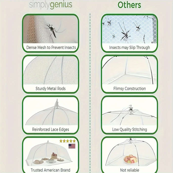 Mesh Food Shelter Tent - Foldabl