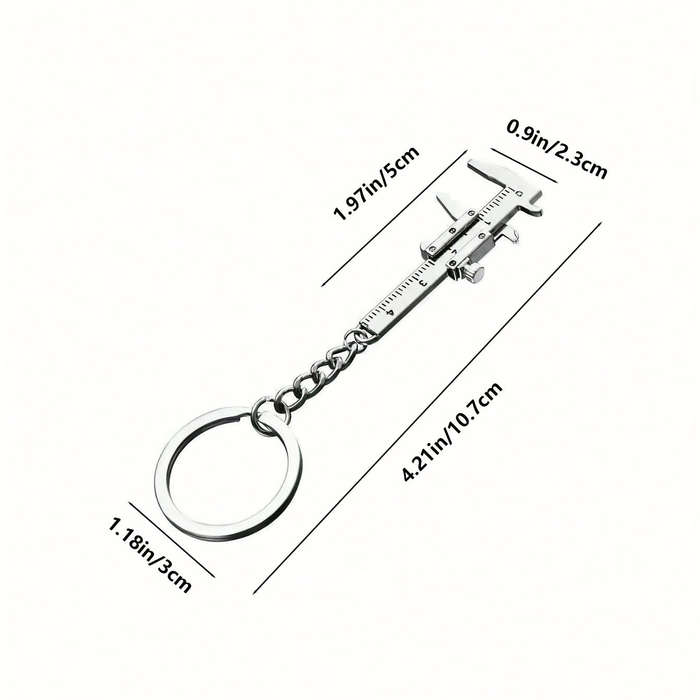 Precise 0-40mm Measuring Tool With Keychain - 1pc Mini Pocket Vernier Caliper