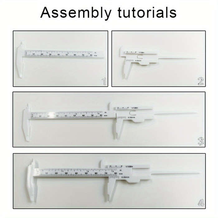 Convenient 1-Piece Mini Plastic Vernier Caliper