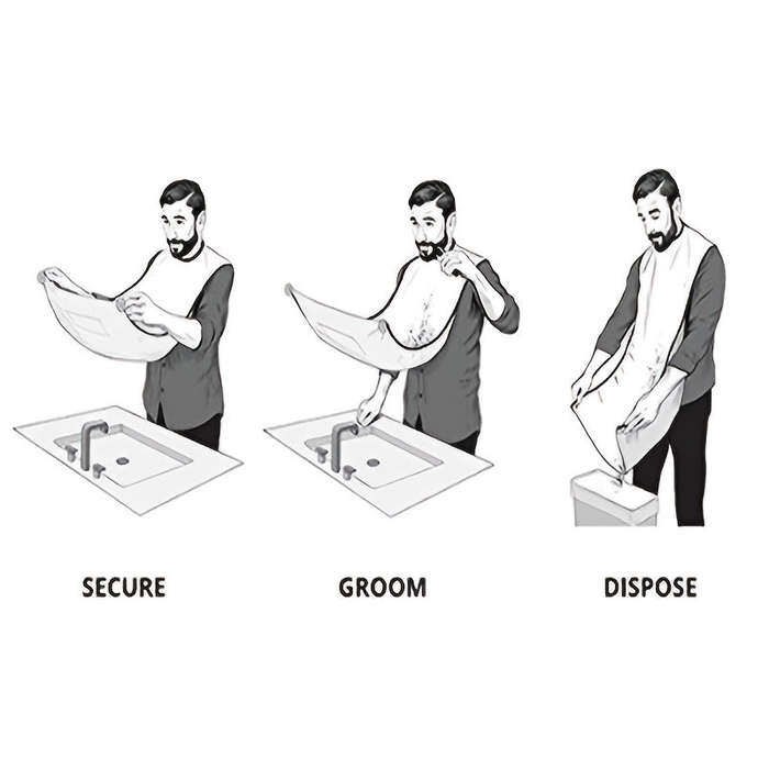 Handy Non-Stick Beard Bib