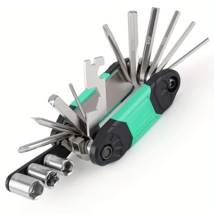 Multifunctional 16 In 1 Foldable Stainless Steel Rivet Removal Professional Pliers