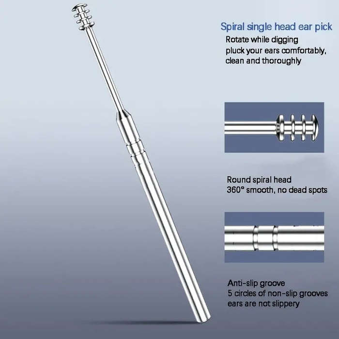 Portable 6-Piece Stainless Steel Earwax Removal Kit