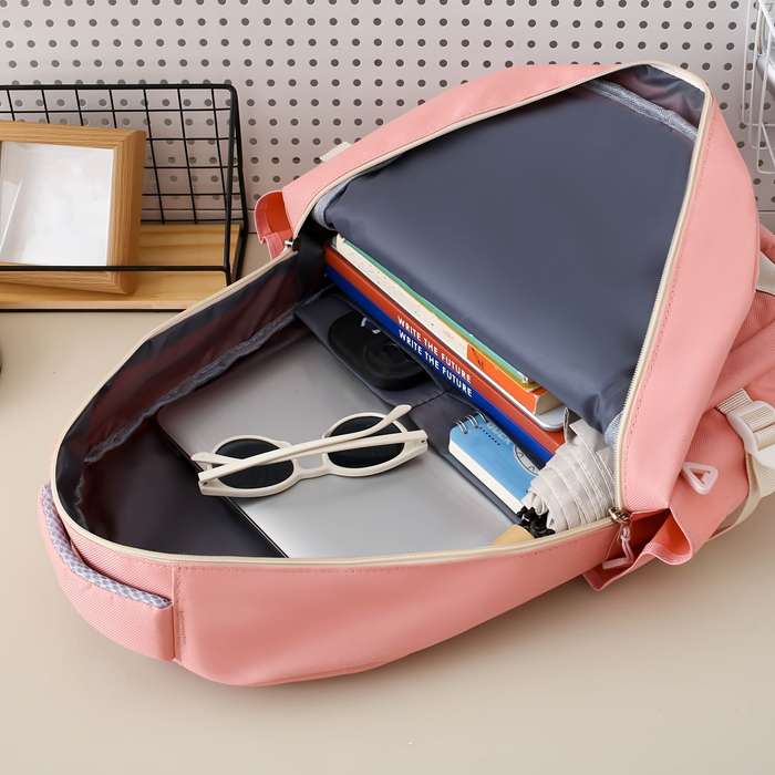 Durable 5-Piece Stylish Backpack Set For Women