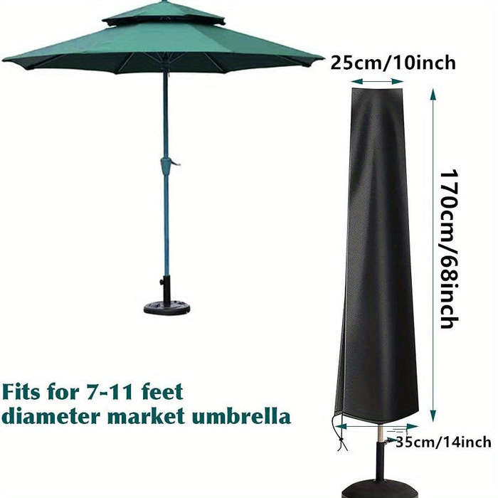 1pc Waterproof Umbrella Cover - Uv Protectio