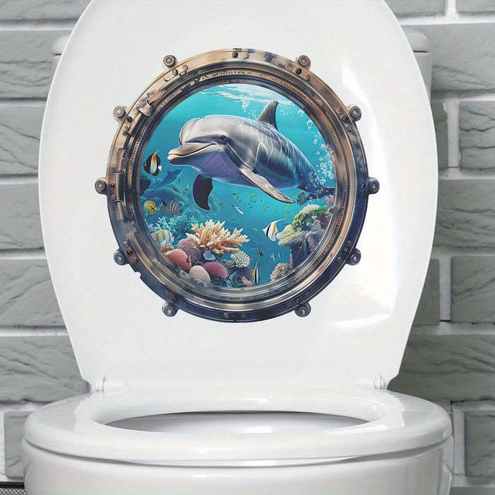 Whimsical Underwater World Toilet Decal