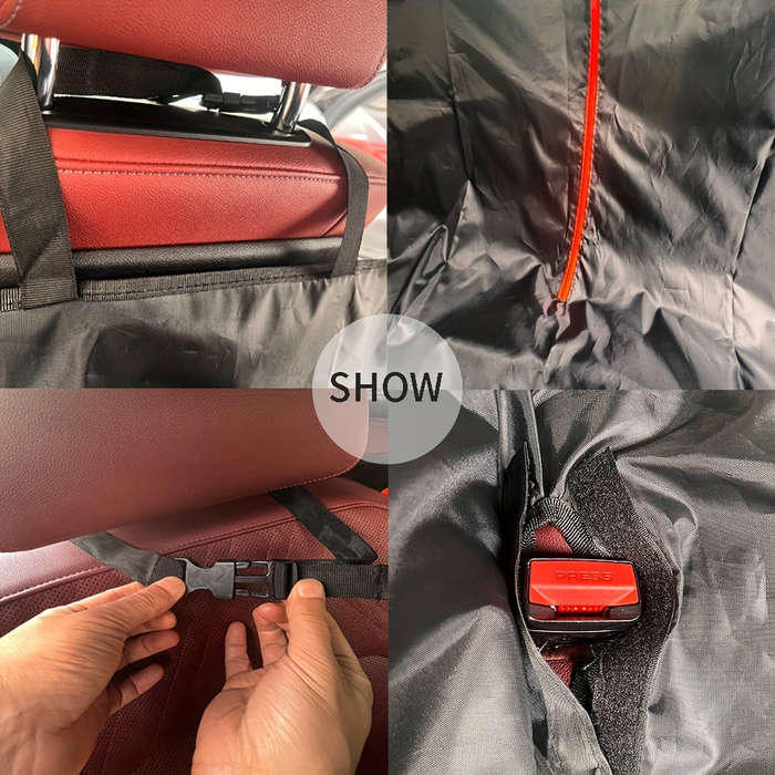 1pc Waterproof Foldable Pet Car Seat Cover