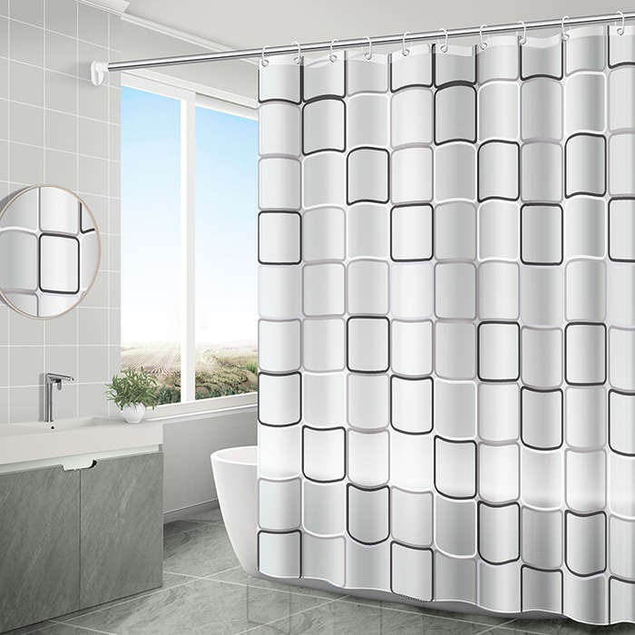 1pc Extra Large PEVA Bathroom Shower Curtain