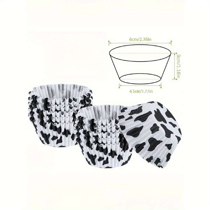 25pcs Cow Color Baking Paper