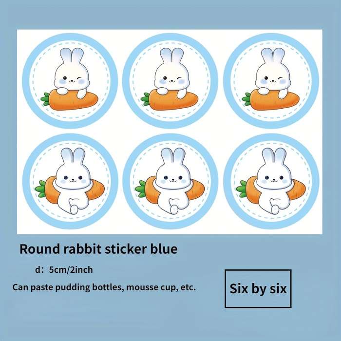 6pcs Little Rabbit Cake Decoration Inserts