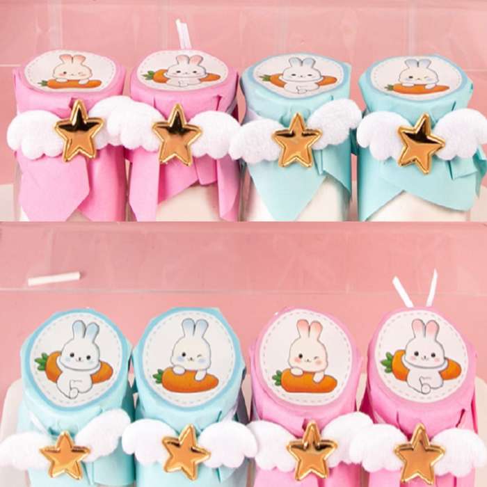 6pcs Little Rabbit Cake Decoration Inserts