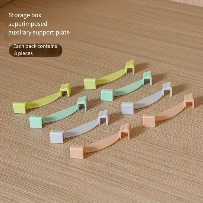 Storage Boxes With Stacking Clips For Cabinets