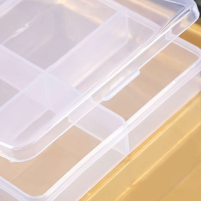 1pc MINGXUAN Portable Clear Plastic Jewelry Box