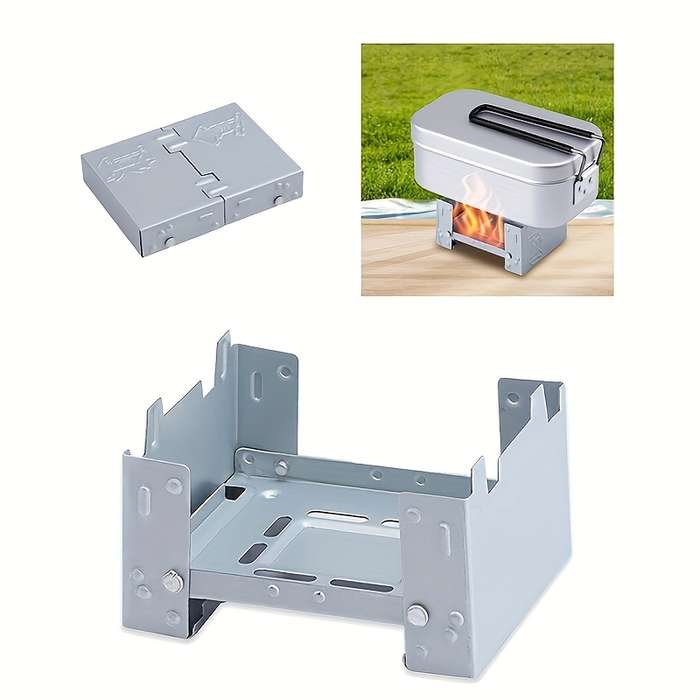 Portable Stainless Steel Folding Alcohol Stove