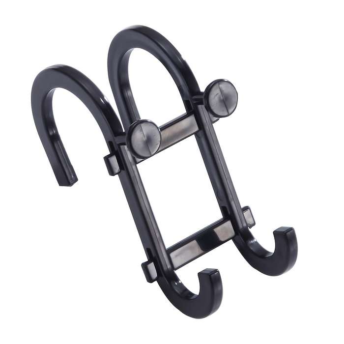 Black Plastic Bathroom Storage Hook