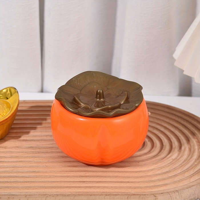 Festive Imitation Persimmon Flower Vase