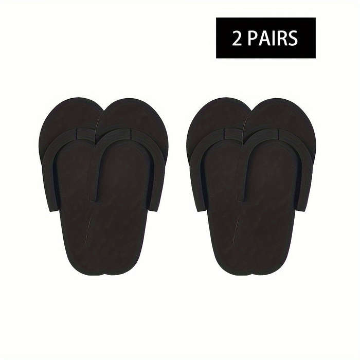 2-Pack Disposable Foam Pedicure Slippers