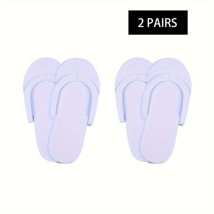2-Pack Disposable Foam Pedicure Slippers