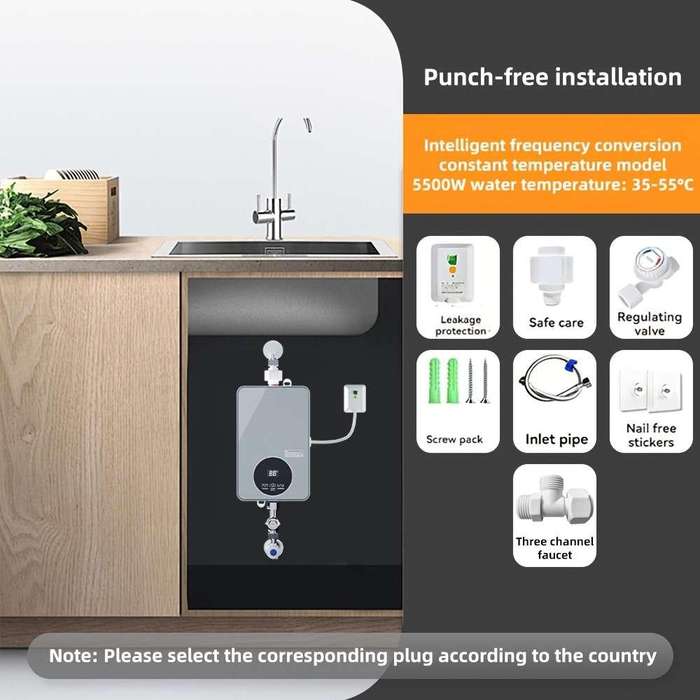 5500W Electric Tankless Water Heater