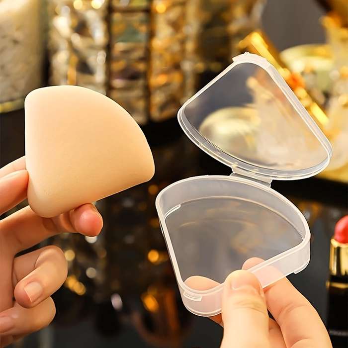 1pc Transparent Triangle Empty Storage Box