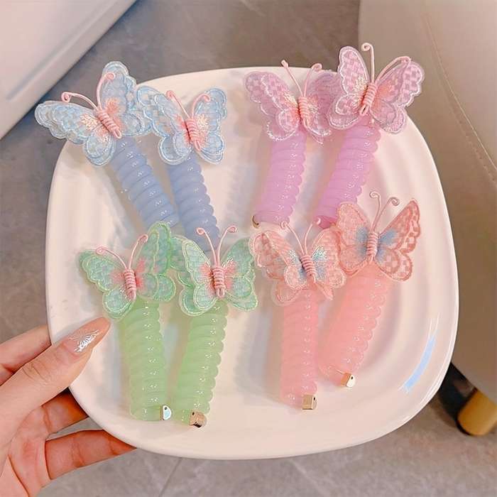 Cute Butterfly Hair Ties for Girls