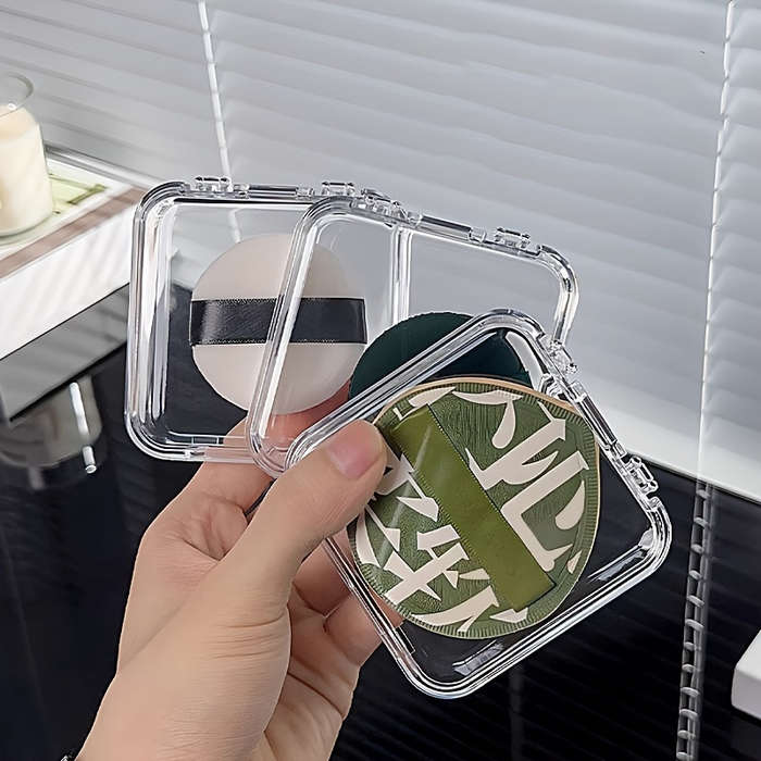 1pc Clear Plastic Cosmetic Storage Box