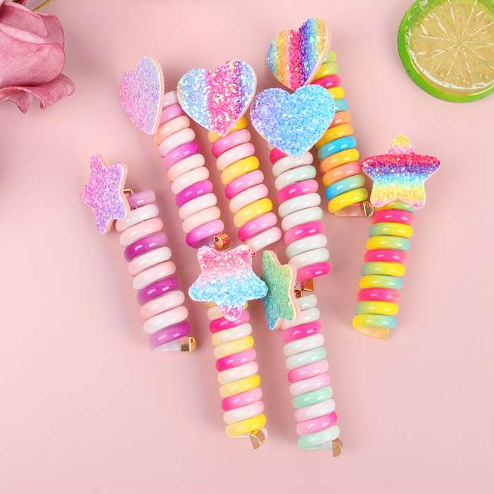 Set of 4 Cute Spiral Hair Ties