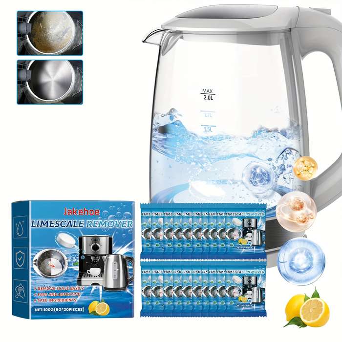 20-Pack All-Purpose Limescale Remover Effervescent Cleaning Tablets