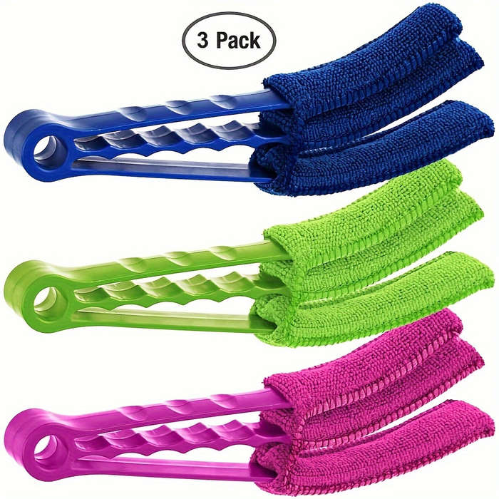 3-Pack Detachable Window Blind Cleaning Brushes