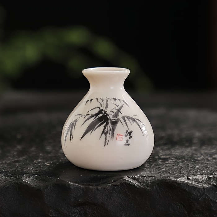 Chic Mini Ceramic Vase for Hydroponics