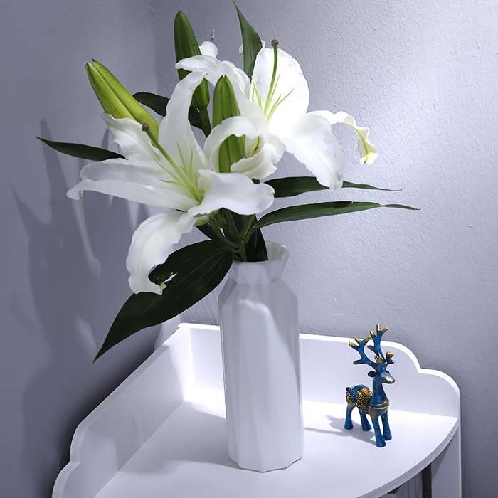 1pc Vintage Style Plastic Cylinder Vase