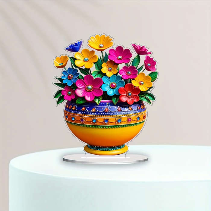 Art Deco Style Acrylic Vase