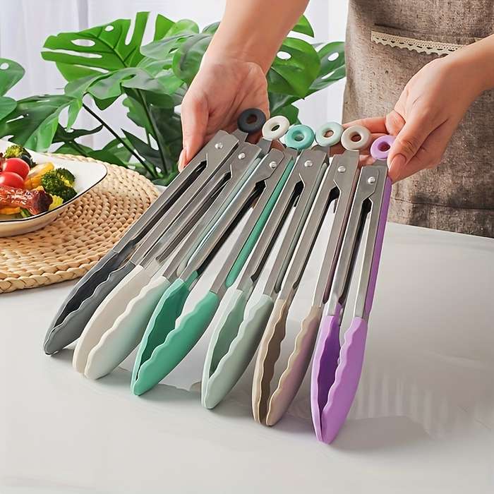 9-Inch Silicone Kitchen Tongs