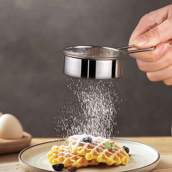 Upgrade Your Baking With This Handheld Stainless Steel Powdered Sugar Sifter To Make Your Cookouts M
