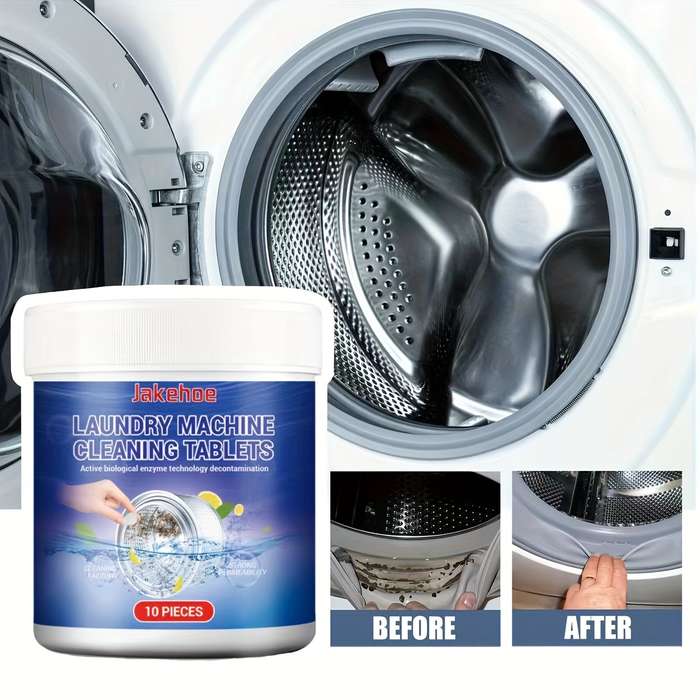 10pcs Multi-Purpose Washing Machine Cleaner Tablets