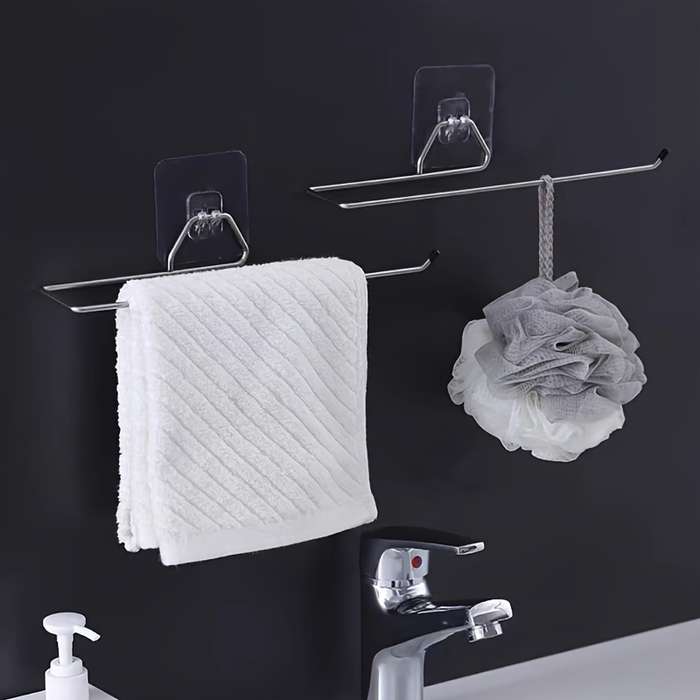 Black Stainless Steel Towel Rack